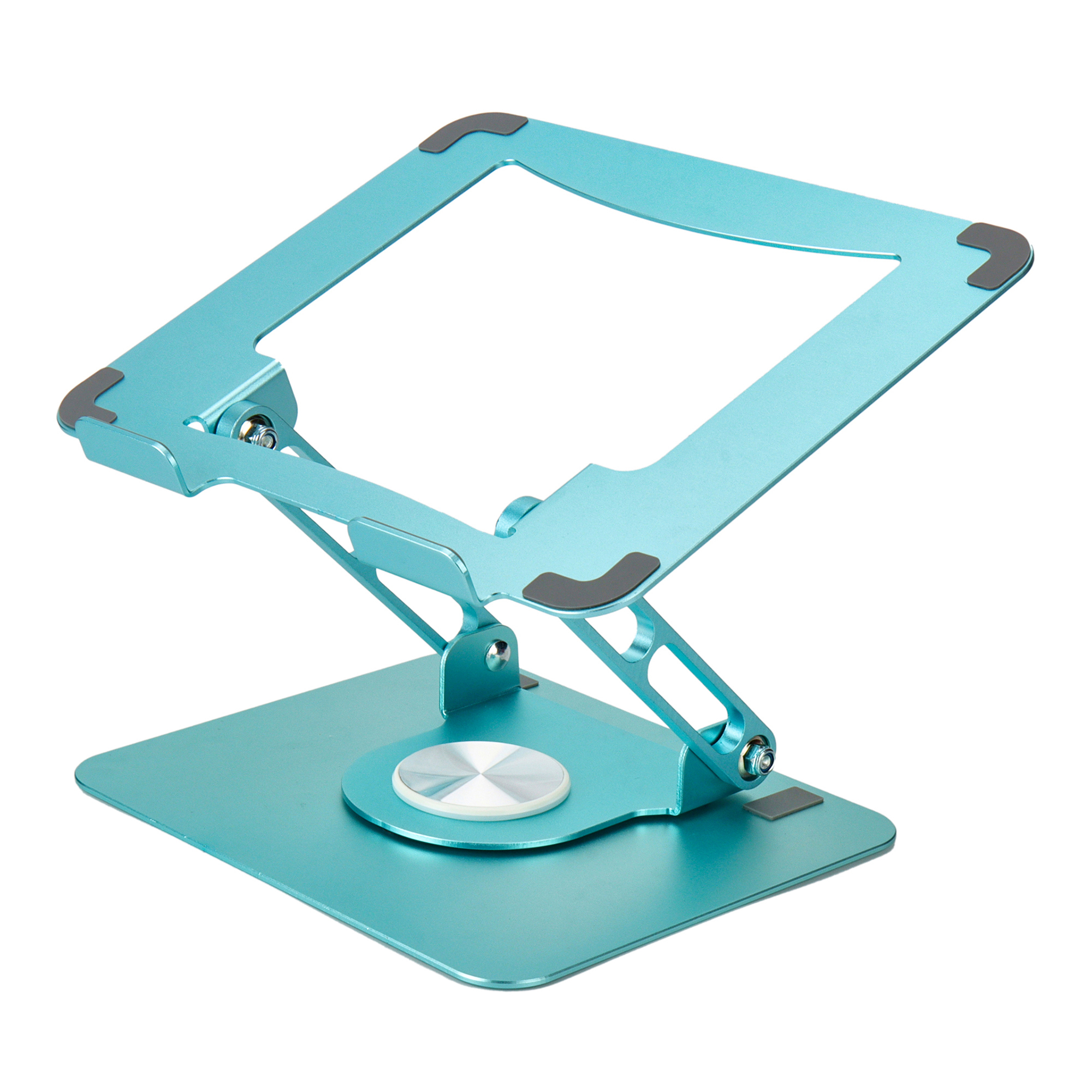 Uncaged Ergonomics, Adjustable Swivel Laptop Stand for Desk, Shelves (qty.) 1 Drawers (qty.) 0 Model# SLS-OceanBlue